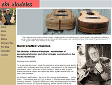 Tablet Screenshot of ebiukuleles.com